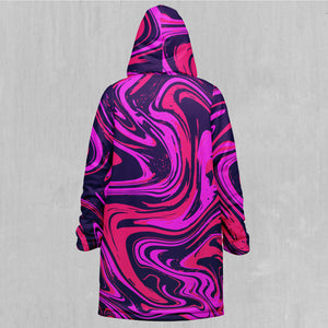 Candy Drip Zip Up Cloak (White Fur)