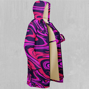 Candy Drip Zip Up Cloak (White Fur)