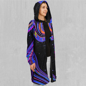 Chromatic Cosmos Zip Up Cloak (Black Fur)