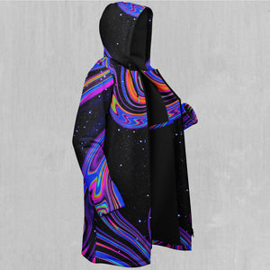 Chromatic Cosmos Zip Up Cloak (Black Fur)