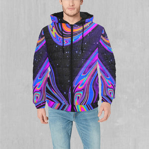 Chromatic Cosmos Puffer Jacket