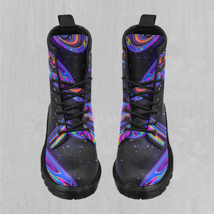 Chromatic Cosmos Women's Lace Up Boots