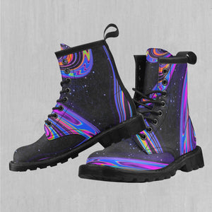 Chromatic Cosmos Women's Lace Up Boots