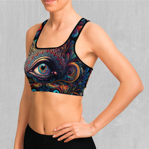 Cosmic Eye Sports Bra