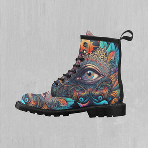 Cosmic Eye Women's Lace Up Boots