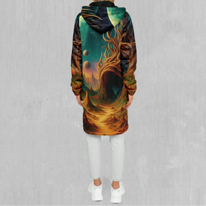 Cosmic Mirage Zip Up Cloak (Black Fur)