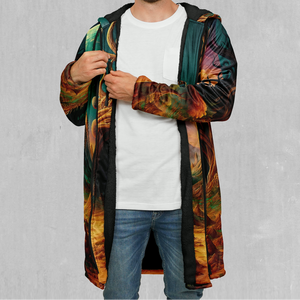 Cosmic Mirage Zip Up Cloak (Black Fur)