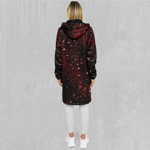 Crimson Space Zip Up Cloak (Black Fur)