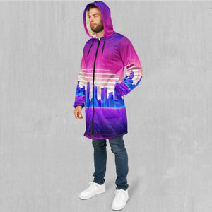 Cyber City Zip Up Cloak (White Fur)