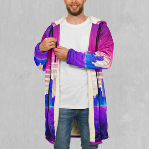 Cyber City Zip Up Cloak (White Fur)