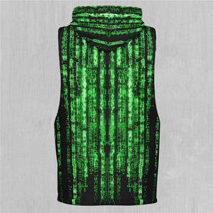 Digital Rain Sleeveless Hoodie