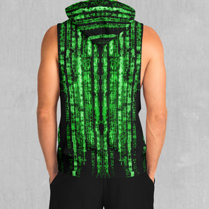 Digital Rain Sleeveless Hoodie