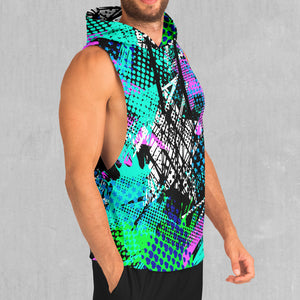 Electric Avenue Sleeveless Hoodie