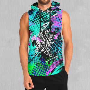 Electric Avenue Sleeveless Hoodie