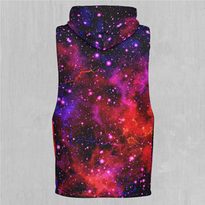 Electric Galaxy Sleeveless Hoodie