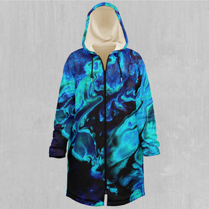 Enigma Sea Zip Up Cloak (White Fur)