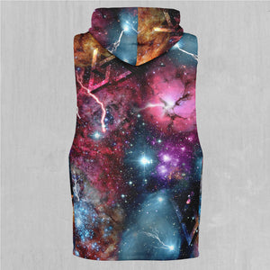 Galaxies Collide Sleeveless Hoodie