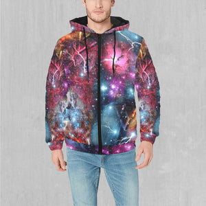 Galaxies Collide Puffer Jacket