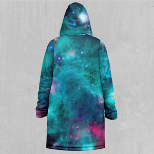 Galaxy Aurora Zip Up Cloak (Black Fur)