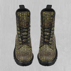 Hieroglyphics Women's Lace Up Boots