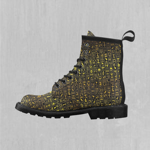 Hieroglyphics Women's Lace Up Boots