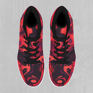 Scarlet Fusion High Top Sneakers