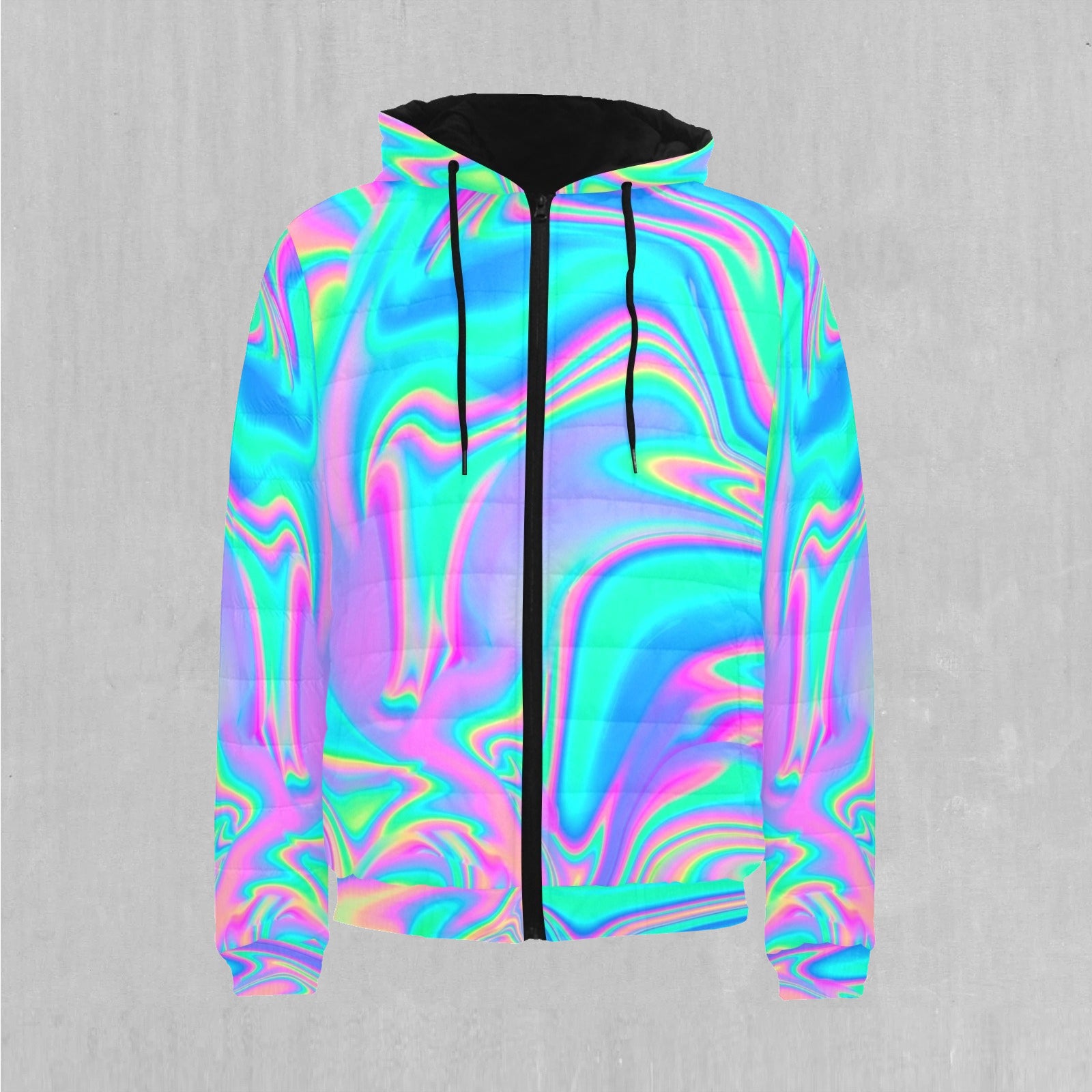 Holographic Puffer Jacket
