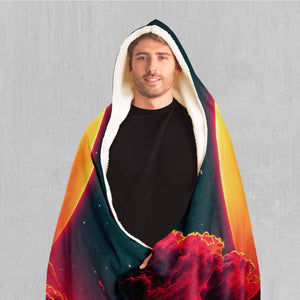 Cyber Skyline Hooded Blanket