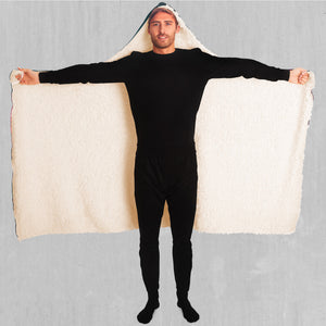 Cyber Skyline Hooded Blanket