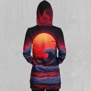 The Synthwave off Kanagawa Hoodie Dress