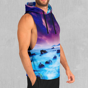 Liquid Lights Sleeveless Hoodie