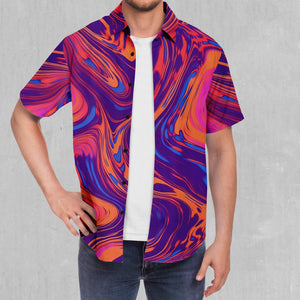 Luminous Mixture Button Down Shirt