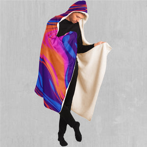 Luminous Mixture Hooded Blanket