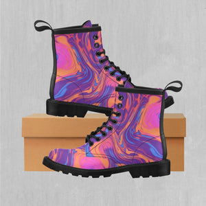 Luminous Mixture Women's Lace Up Boots
