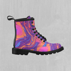 Luminous Mixture Women's Lace Up Boots