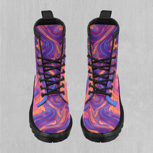 Luminous Mixture Women's Lace Up Boots