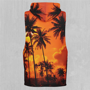 Lush Sunset Sleeveless Hoodie