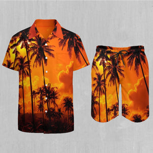 Lush Sunset Men's Beach Set