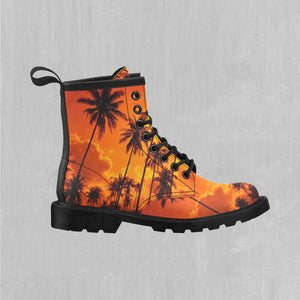 Lush Sunset Women's Lace Up Boots