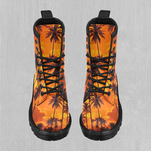Lush Sunset Women's Lace Up Boots