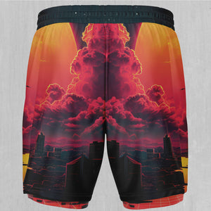 Cyber Skyline Men's 2 in 1 Shorts