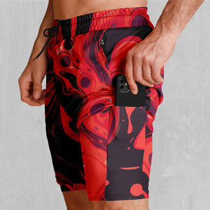 Scarlet Fusion Men's 2 in 1 Shorts