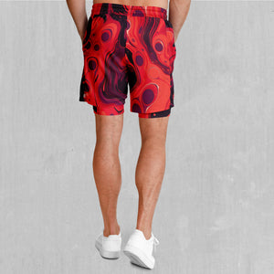 Scarlet Fusion Men's 2 in 1 Shorts