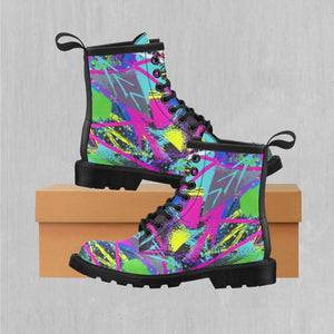 Neon Boulevard Women's Lace Up Boots