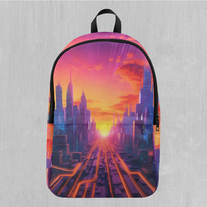 Neon Skyline Adventure Backpack