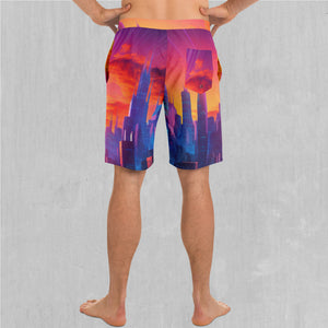 Neon Skyline Board Shorts