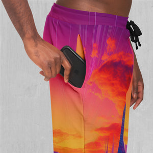 Neon Skyline Joggers