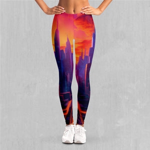 Neon Skyline Leggings