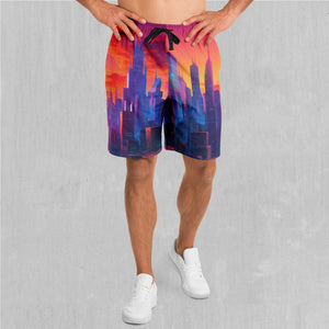 Neon Skyline Shorts