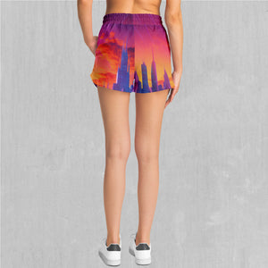 Neon Skyline Women's Shorts